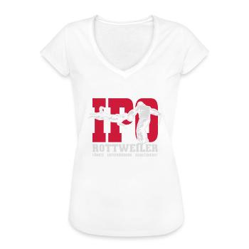 IPO ROTTWEILER - HUNDESPORT - Frauen Vintage T-Shirt - Schwarz - Vorne