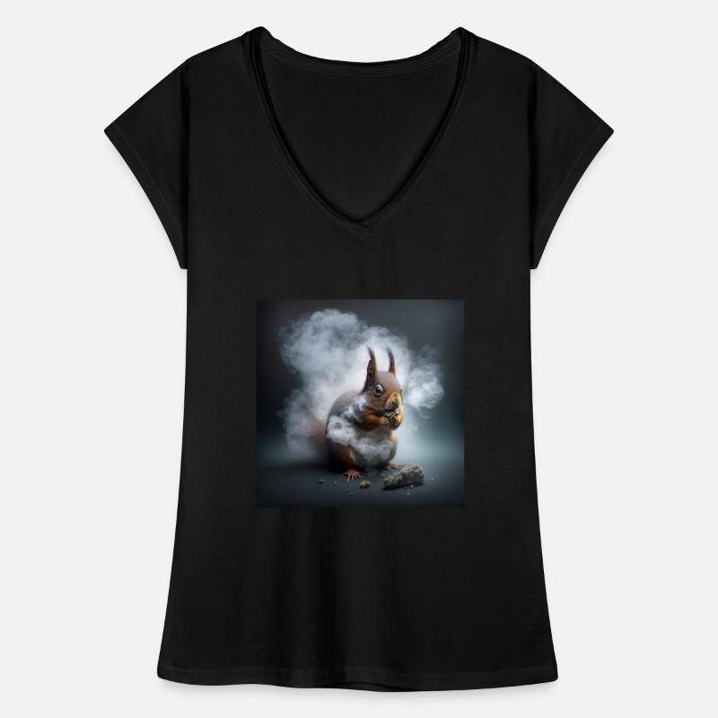 Das Eichhörnchen im Dunst - Oachkatzlschors Frauen Vintage T-Shirt