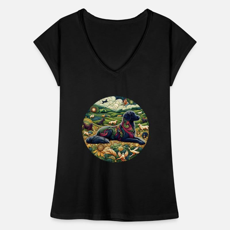 Fantasy Dogs Frauen Vintage T-Shirt