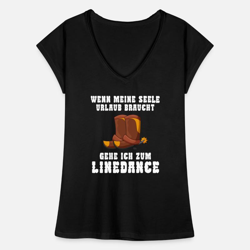 Linedance Linedancer Tänzer Geschenk Frauen Vintage T-Shirt