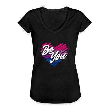 Bisexuell LGBTQ+ Bi LGBTQ - Frauen Vintage T-Shirt - Schwarz - Vorne