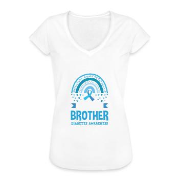 T1D Diabetes Type 1 Diabetic Gift - Women's Vintage T-Shirt - black - Front - Danielle (179cm)