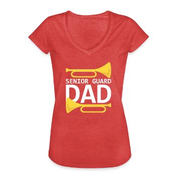 Marching Band Clarinetist School Rehearsal Music - Women's Vintage T-Shirt - heather red - Front - Danielle (179cm)