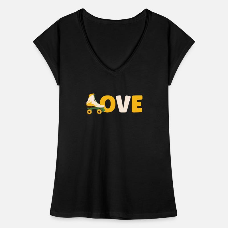 Roller Skate Roller Skating Roller Derby T-shirt vintage Femme