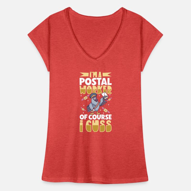 Postangestellte Postdame Postbote Post Frauen Vintage T-Shirt