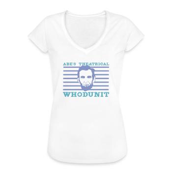Abraham Lincoln Theater Theatre US History - Women's Vintage T-Shirt - black - Front - Danielle (179cm)