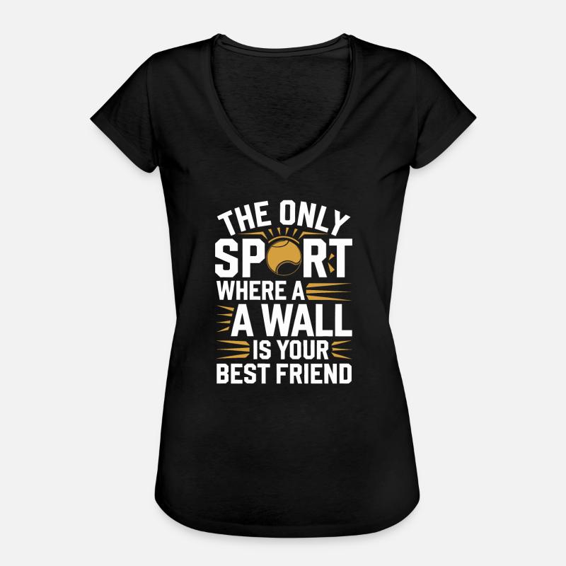 Squash Passion Squash Sport for Squash - Women's Vintage T-Shirt - black