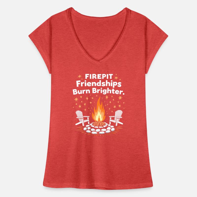 Fire Pits Backyard Gatherings In Women's Vintage T-Shirt