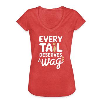 Freiwillige Tierrettung Animal Shelter Heroes - Women's Vintage T-Shirt - heather red - Front - Danielle (179cm)