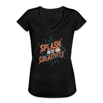 Creative Hobby For Beginners In The - Women's Vintage T-Shirt - black - Front - Danielle (179cm)