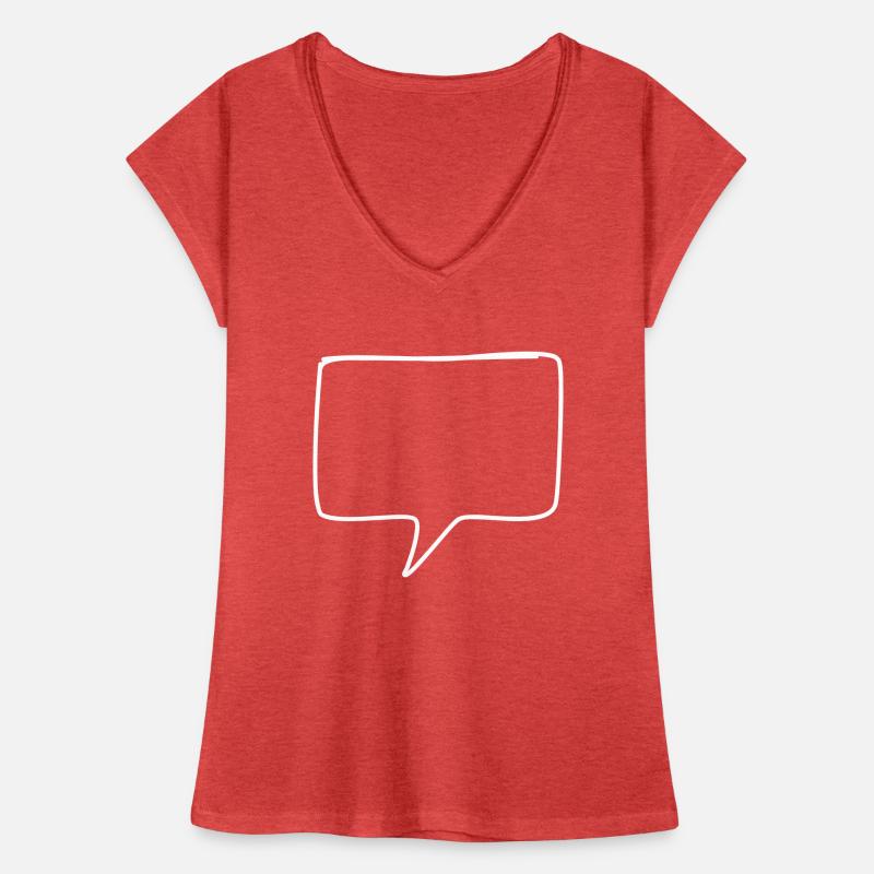 Speech bubble round corners Women's Vintage T-Shirt