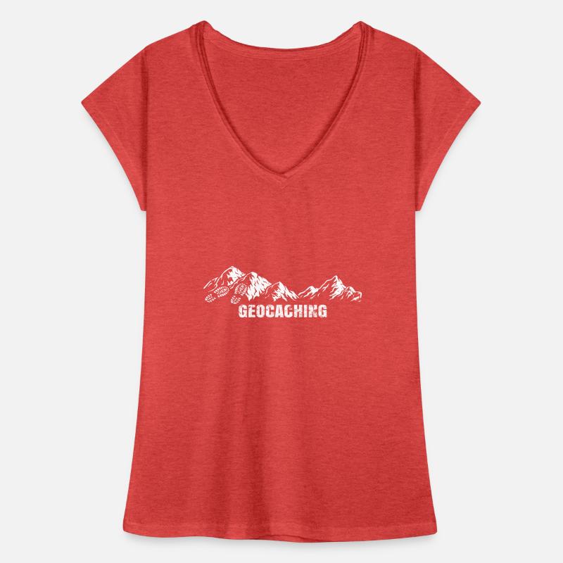 Geocaching Geocacher Gift Idea Caches Geocache Women's Vintage T-Shirt