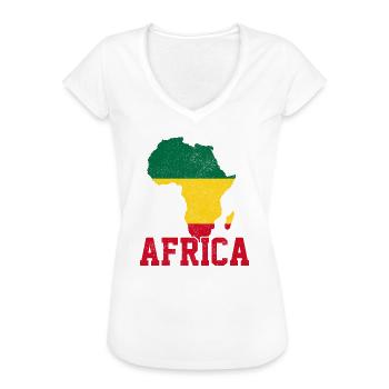 Africa - Women's Vintage T-Shirt - black - Front - Danielle (179cm)