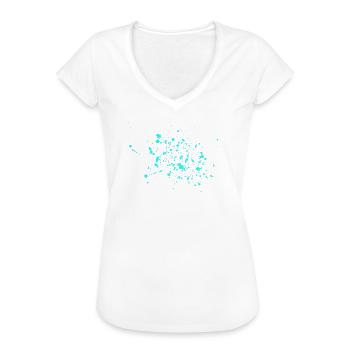 Taufe - Frauen Vintage T-Shirt - Schwarz - Vorne - Danielle (179cm)