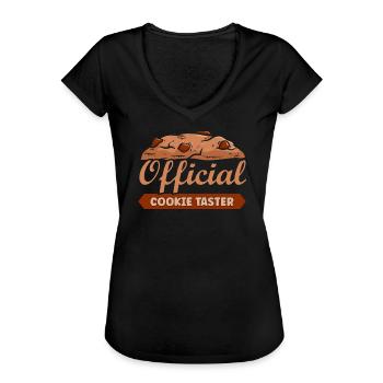 Cupcake Design für Konditor | Cupcake Dealer - Frauen Vintage T-Shirt - Schwarz - Vorne - Danielle (179cm)