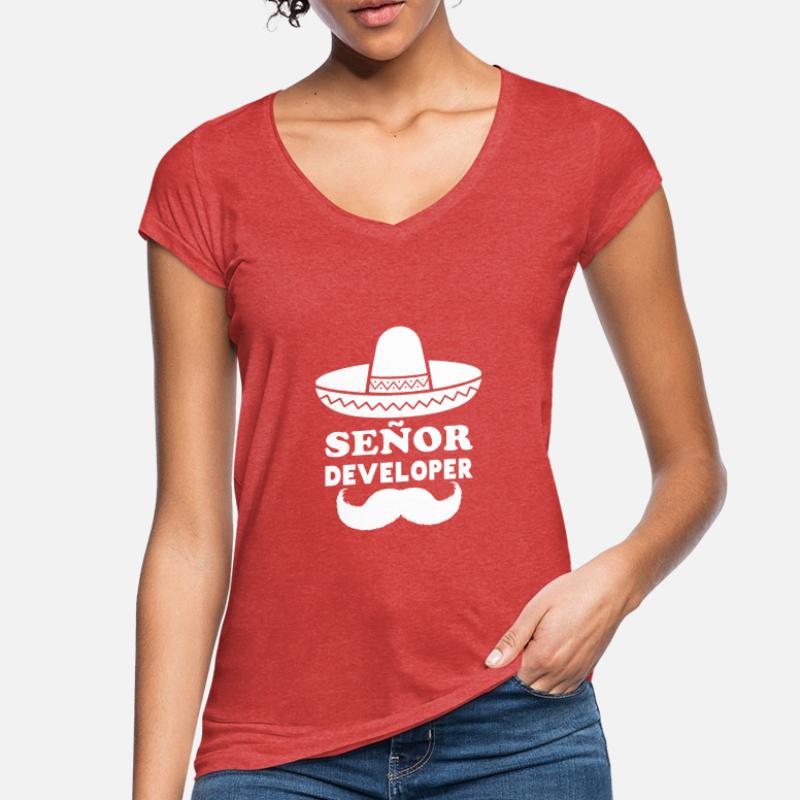 Señor Developer | Nerd & Programmierer Witze Frauen Vintage T-Shirt