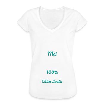 Anniversaire 70 ans - Légendes nées Mai 1955 - T-shirt vintage Femme - noir - Devant - Danielle (179cm)