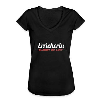 Erzieherin Beruf - Frauen Vintage T-Shirt - Schwarz - Vorne