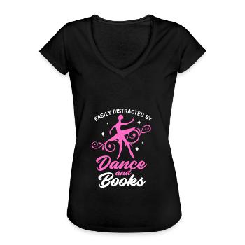 Ballett Ballett-Tänzerin - Frauen Vintage T-Shirt - Schwarz - Vorne - Danielle (179cm)
