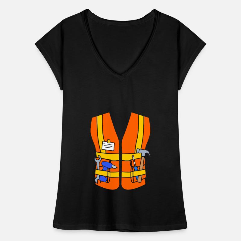 Construction worker construction site Women's Vintage T-Shirt
