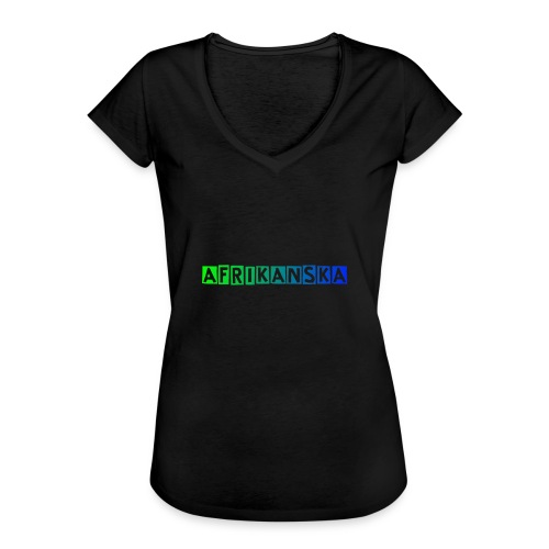 Afrikanksa text 2 0 - Vintage-T-shirt dam