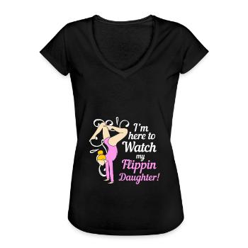 Gymnastik - Frauen Vintage T-Shirt - Schwarz - Vorne