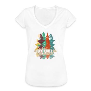suedtirol - Frauen Vintage T-Shirt - Schwarz - Vorne - Danielle (179cm)