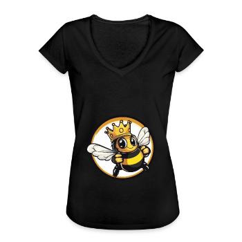 Biene Bier - Frauen Vintage T-Shirt - Schwarz - Vorne