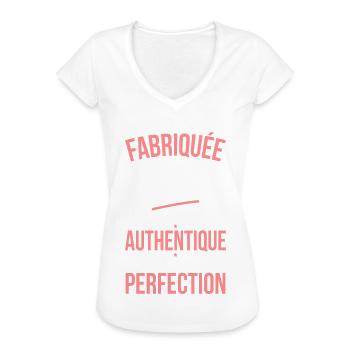Anniversaire 80 ans - Fabriquée en 1944 - T-shirt vintage Femme - noir - Devant - Danielle (179cm)