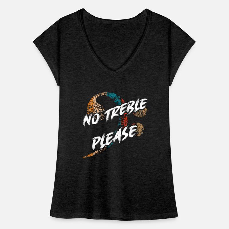 Basses, Pas d’aigus, Tonalités basses, Slapping Lignes de basse T-shirt vintage Femme
