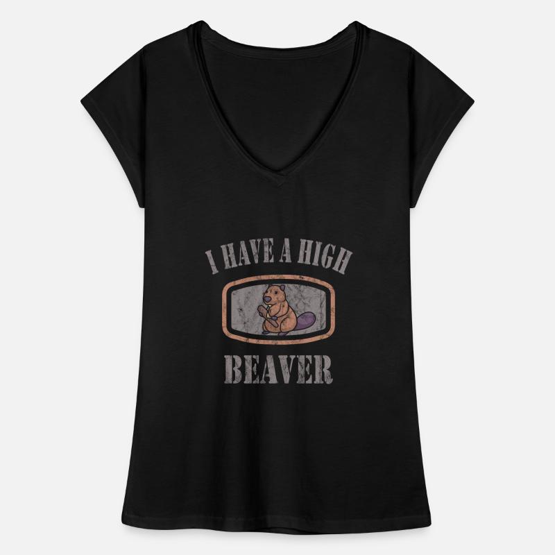 Castor T-shirt vintage Femme