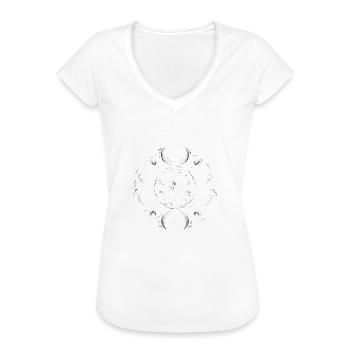 Gothic - Frauen Vintage T-Shirt - Anthrazit - Vorne - Danielle (179cm)