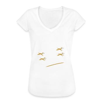 Agilité - T-shirt vintage Femme - charbon - Devant - Danielle (179cm)