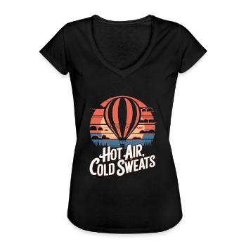 Ballon - T-shirt vintage Femme - noir - Devant - Danielle (179cm)