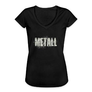 Métal - T-shirt vintage Femme - noir - Devant - Danielle (179cm)