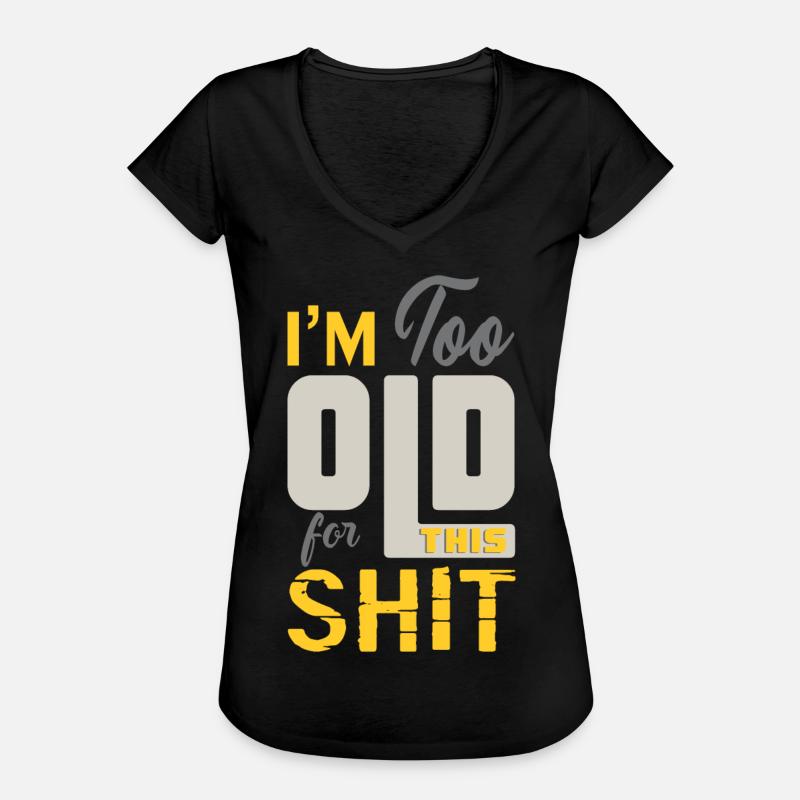 Old - Women's Vintage T-Shirt - black