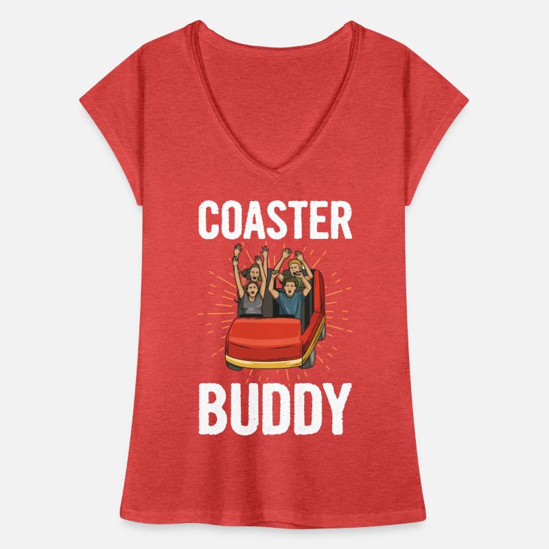 Montagnes russes sort pour un expert en parc d’attractions T-shirt vintage Femme