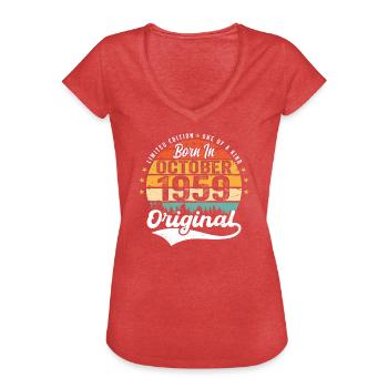 Legendary since October 1959 Limited Edition - Women's Vintage T-Shirt - heather red - Front - Danielle (179cm)