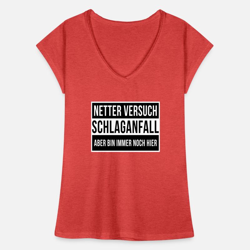 Netter Versuch Schlaganfall Motivation Geschenk Frauen Vintage T-Shirt