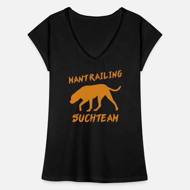 Mantrailing rechercheteam cadeau chien de recherche chiens T-shirt vintage Femme