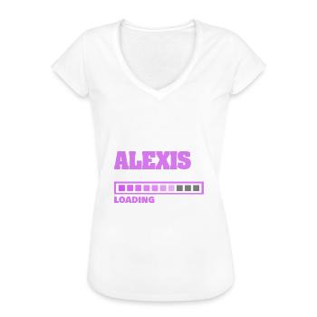 Alexis bébé - T-shirt vintage Femme - noir - Devant - Danielle (179cm)