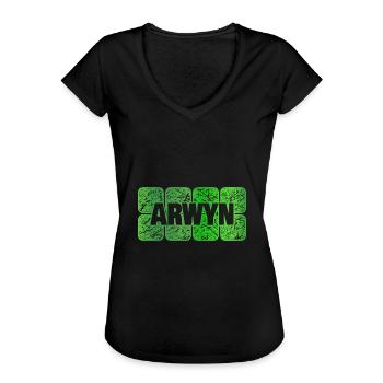 First name Arwyn - Women's Vintage T-Shirt - black - Front - Danielle (179cm)