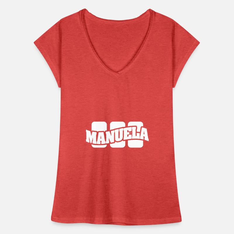 Naam Manuela Vrouwen Vintage T-shirt