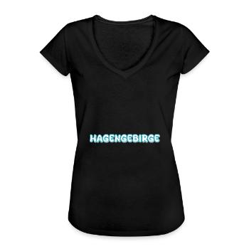 Trekking Hagengebirge - Frauen Vintage T-Shirt - Schwarz - Vorne - Danielle (179cm)