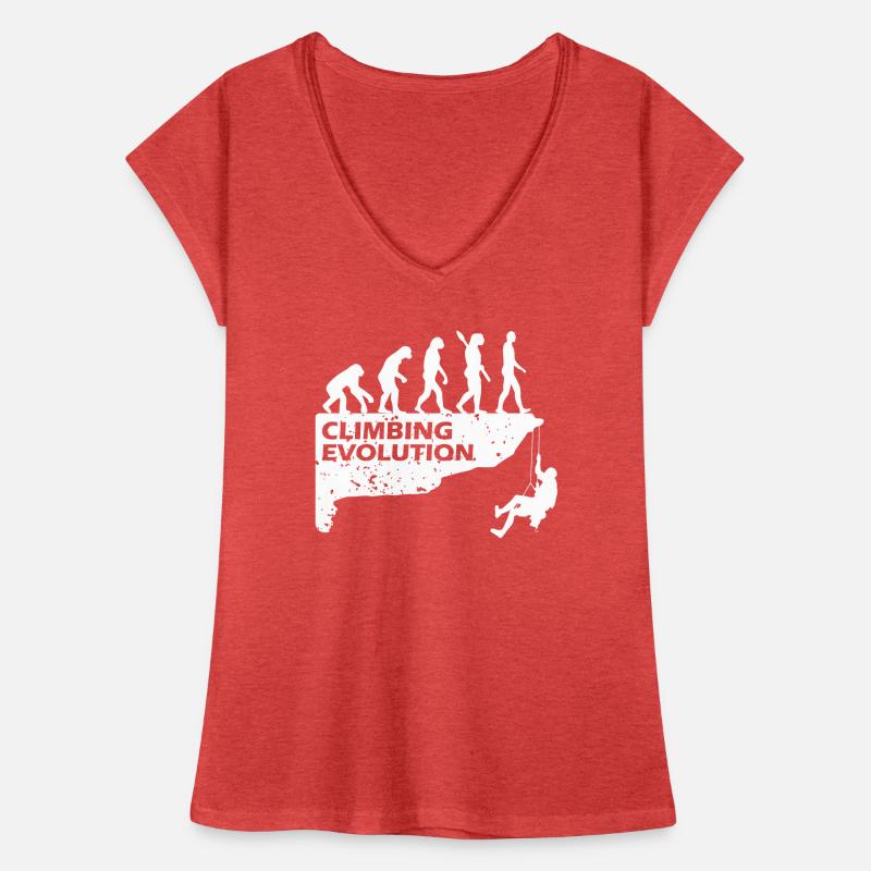 Evolution de l'escalade T-shirt vintage Femme