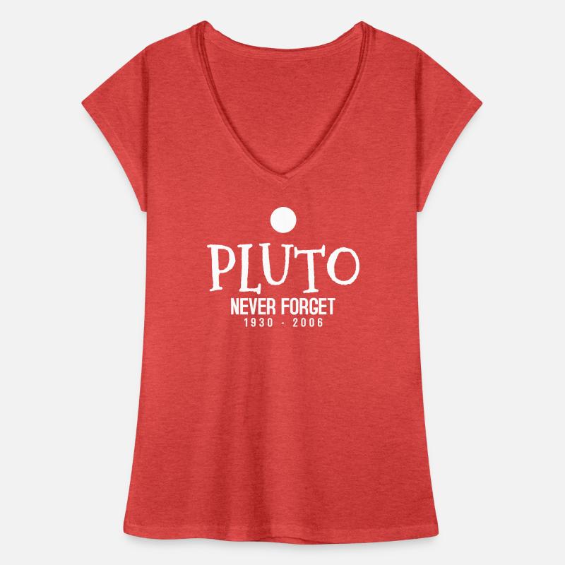 Pluto Planet Solar System Women's Vintage T-Shirt