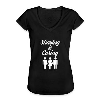 Le partage de cadeaux d'humour pour adultes pervers est attentionné - T-shirt vintage Femme - noir - Devant
