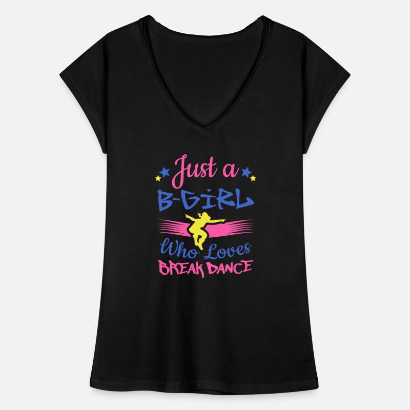 Breakdancer B-Mädchen, das Breakdance liebt Frauen Vintage T-Shirt