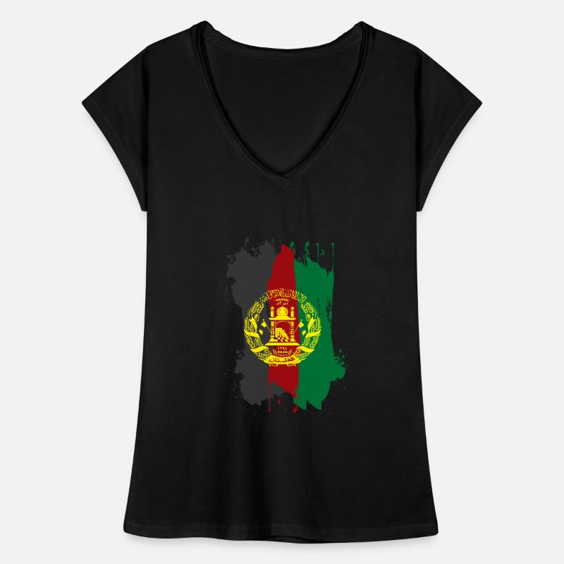 Drapeau afghan T-shirt vintage Femme