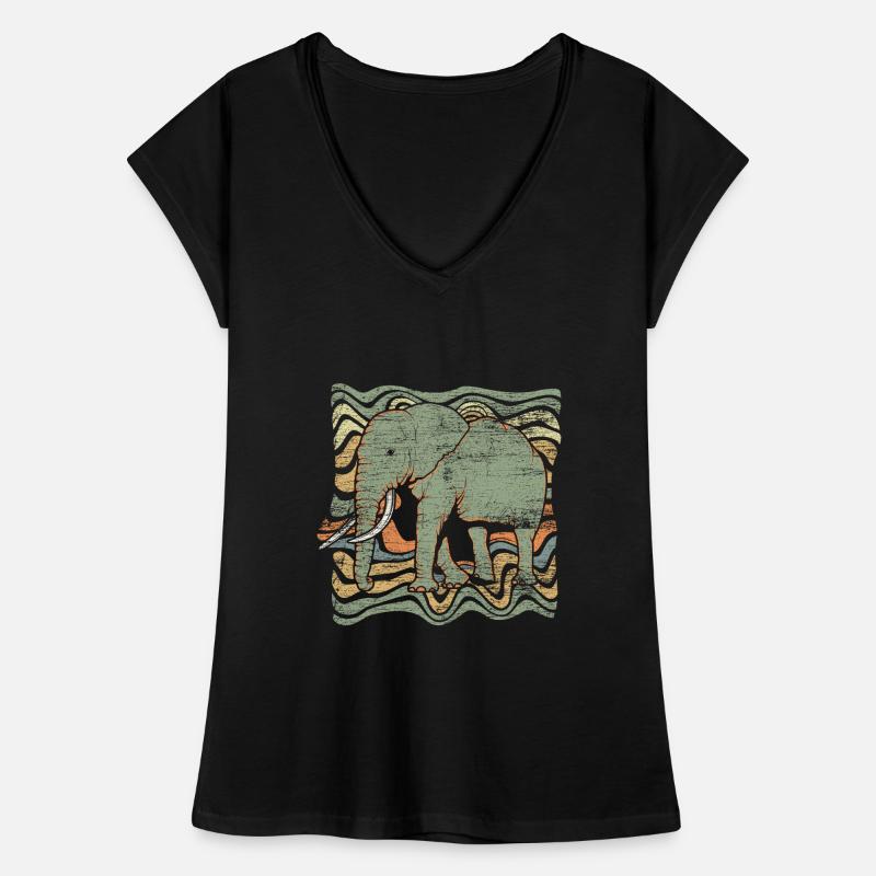 éléphant T-shirt vintage Femme